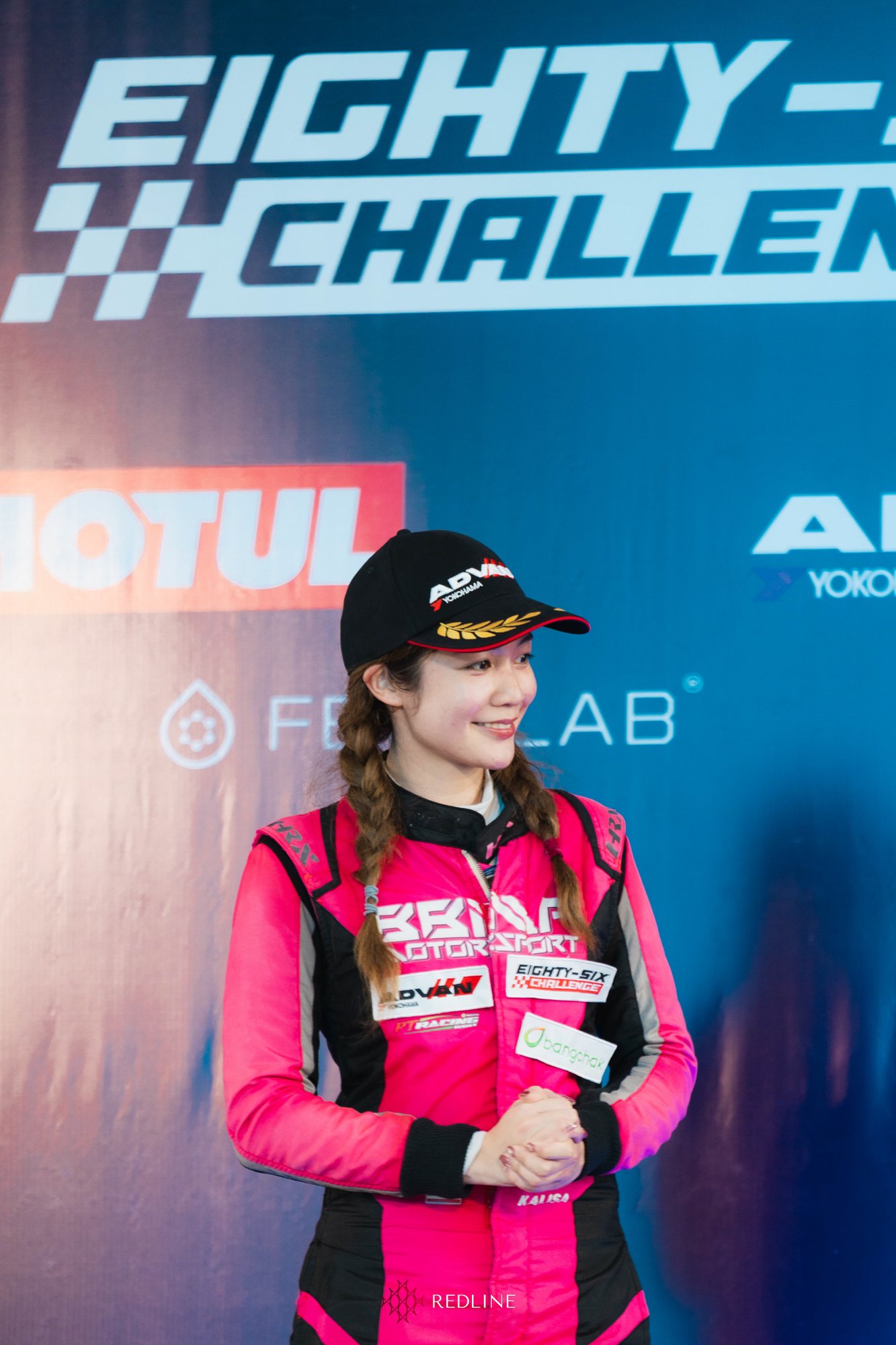 Maprang Alisa in her race suit at the 2026 Eighty-Six Challenge Thailand